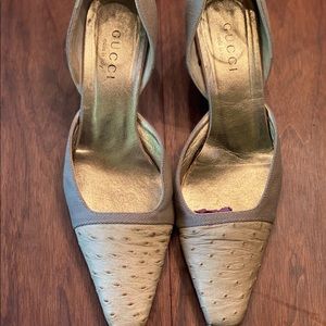 Gucci Kitten Heel Slides